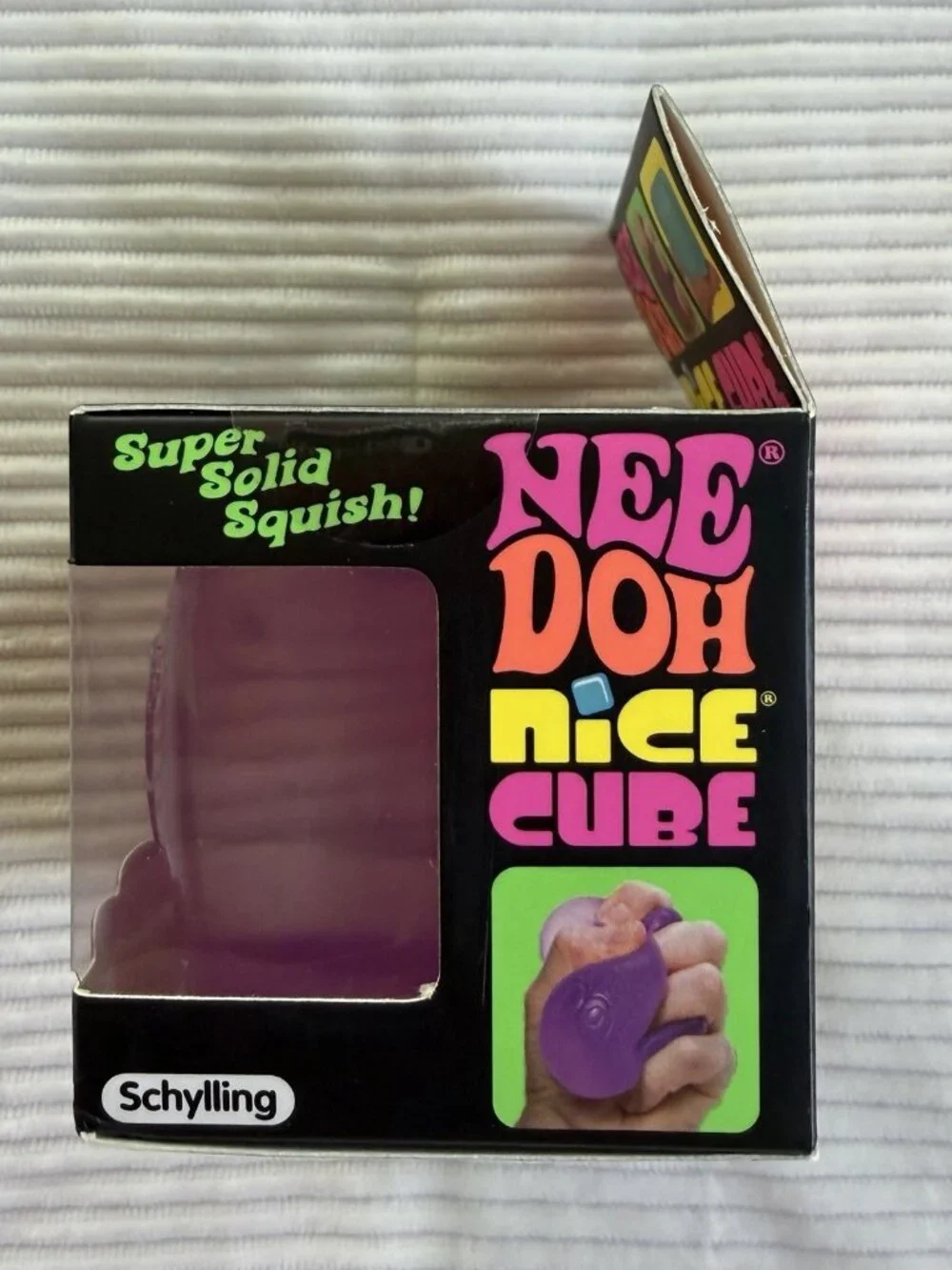 Schylling NeeDoh Nice Cube Super Solid Squish Sensory Fidget Toy